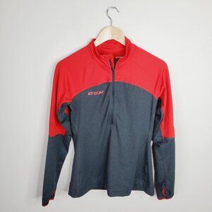 CCM Hockey AFHL Sports Outdoor Men's Quarter Zip Pullover Sweater M